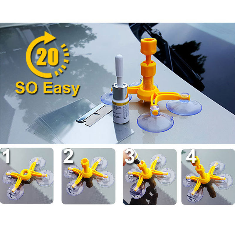 Car Repair Kit Car Window Glass Scratch Crack Restore Repair Tool Car Window Screen Polishing Polishing A&S Collection