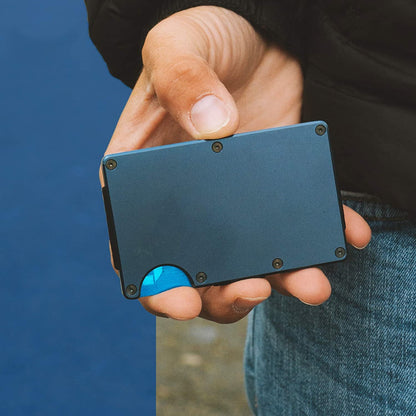 Mens RFID Blocking Slim Money Clip Wallet ID Credit Card Holder Thin Minimalist A&S Collection