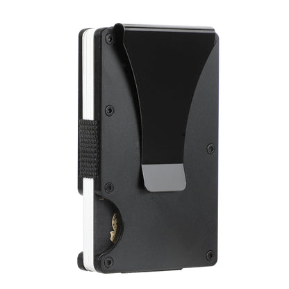 Mens RFID Blocking Slim Money Clip Wallet ID Credit Card Holder Thin Minimalist A&S Collection