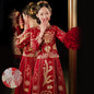 Bridal Slimming Toast Dress Plus Size Chinese Wedding Dress Formal Attire  Horse Face Skirt A&S Collection