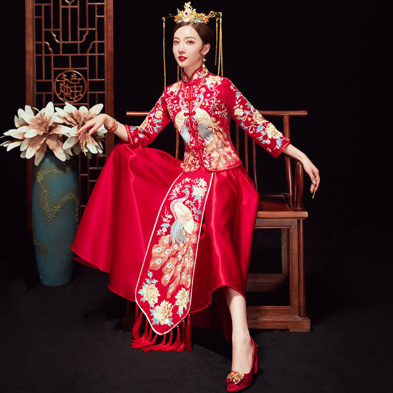 Men's And Women's Suits Embroidered Kimono Chinese Wedding Couples A&S Collection