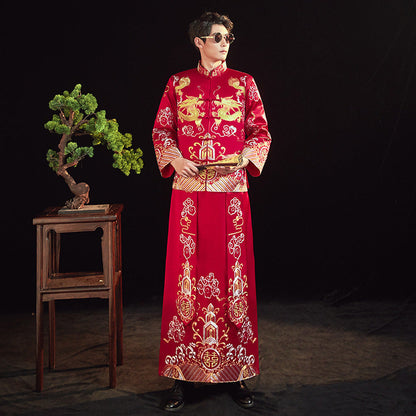 Men's And Women's Suits Embroidered Kimono Chinese Wedding Couples A&S Collection