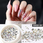 -Art-Decoration Crystal Glitter Glass Rhinestone Diamond Mixed-Design Flat-Bottom CJ