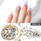 -Art-Decoration Crystal Glitter Glass Rhinestone Diamond Mixed-Design Flat-Bottom CJ