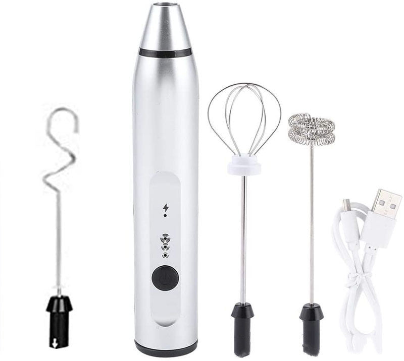 Rechargeable Electric Milk Frother Automatic Kitchen Juice Food Mixer Cream Egg Beater Blender A&S Collection