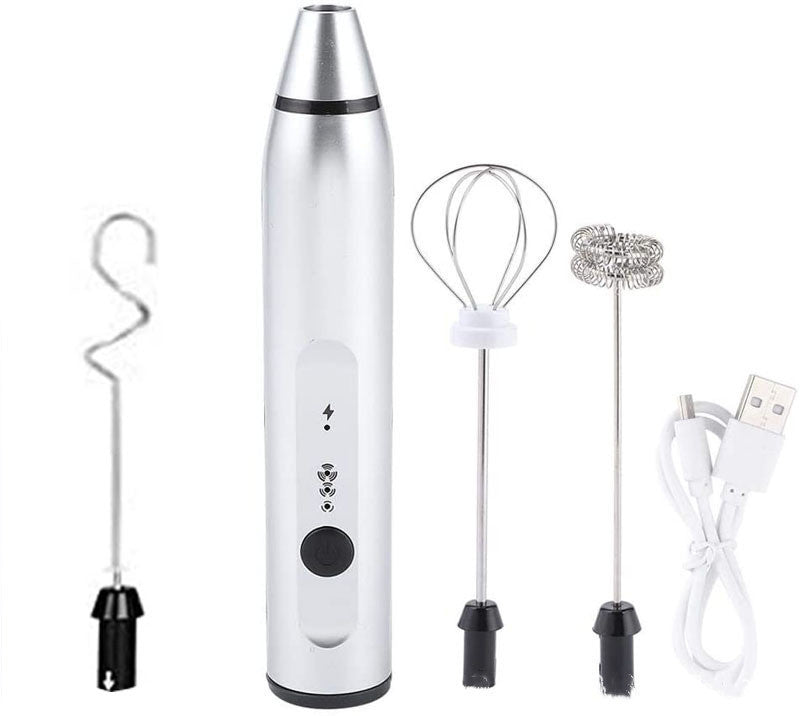 Rechargeable Electric Milk Frother Automatic Kitchen Juice Food Mixer Cream Egg Beater Blender A&S Collection