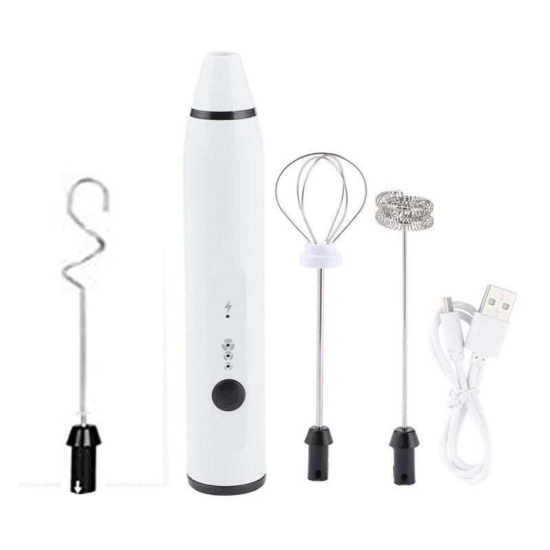 Rechargeable Electric Milk Frother Automatic Kitchen Juice Food Mixer Cream Egg Beater Blender A&S Collection