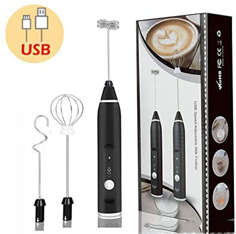 Rechargeable Electric Milk Frother Automatic Kitchen Juice Food Mixer Cream Egg Beater Blender A&S Collection
