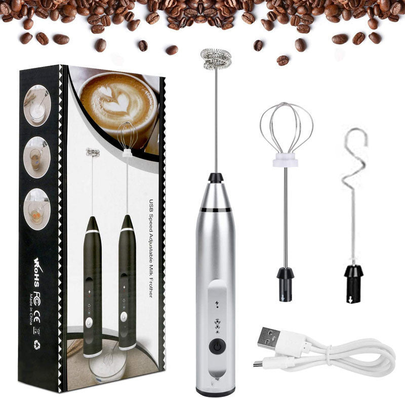 Rechargeable Electric Milk Frother Automatic Kitchen Juice Food Mixer Cream Egg Beater Blender A&S Collection