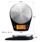Multifunction LCD Digital Coffee Scale - Precision Hand Drip & Kitchen Food Scale with Timer CJ