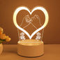 3D Lamp Acrylic USB LED Night Lights Neon Sign Lamp Xmas Home Decorations For Room Decor Valentines Day Gifts A&S Collection