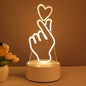 3D Lamp Acrylic USB LED Night Lights Neon Sign Lamp Xmas Home Decorations For Room Decor Valentines Day Gifts A&S Collection