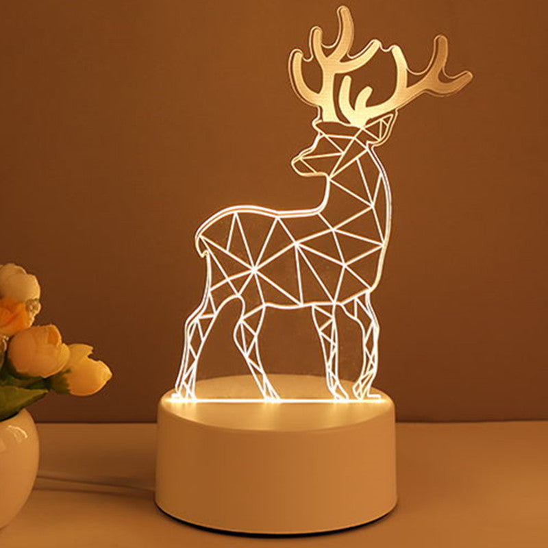 3D Lamp Acrylic USB LED Night Lights Neon Sign Lamp Xmas Home Decorations For Room Decor Valentines Day Gifts A&S Collection