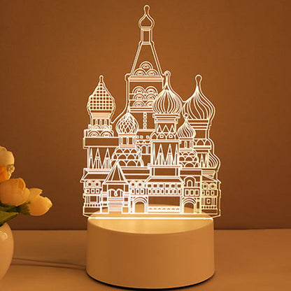 3D Lamp Acrylic USB LED Night Lights Neon Sign Lamp Xmas Home Decorations For Room Decor Valentines Day Gifts A&S Collection