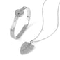Special Day titanium steel love lock set: matching projection lock bracelet and key necklace for lovers A&S Collection