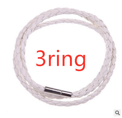 Personalized Mens Braided Genuine Leather Bracelet Stainless Steel Custom Beads Name Charm Bracelet For Men With Family Names A&S Collection