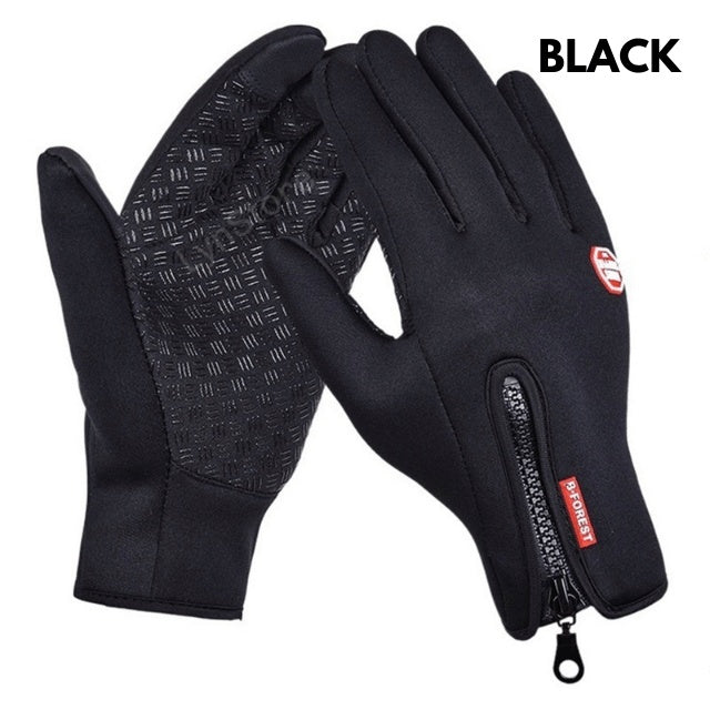 Winter Gloves Touch Screen Riding Motorcycle Sliding Waterproof Sports Gloves With Fleece A&S Collection