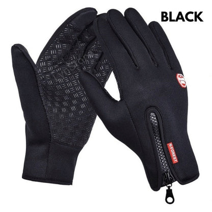 Winter Gloves Touch Screen Riding Motorcycle Sliding Waterproof Sports Gloves With Fleece A&S Collection