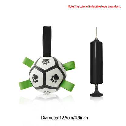Interactive Dog Football Toy Soccer Ball Inflated Training Toy For Dogs Outdoor Border Collie Balls For Large Dogs Pet Supplies A&S Collection