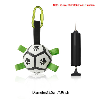 Interactive Dog Football Toy Soccer Ball Inflated Training Toy For Dogs Outdoor Border Collie Balls For Large Dogs Pet Supplies A&S Collection