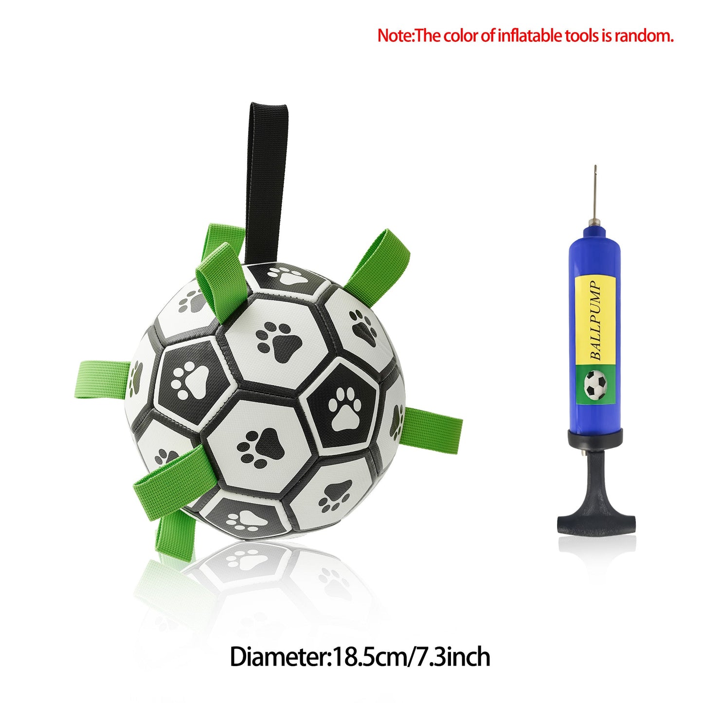 Interactive Dog Football Toy Soccer Ball Inflated Training Toy For Dogs Outdoor Border Collie Balls For Large Dogs Pet Supplies A&S Collection