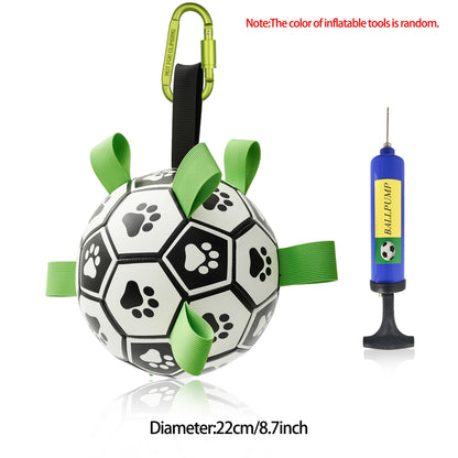 Interactive Dog Football Toy Soccer Ball Inflated Training Toy For Dogs Outdoor Border Collie Balls For Large Dogs Pet Supplies A&S Collection