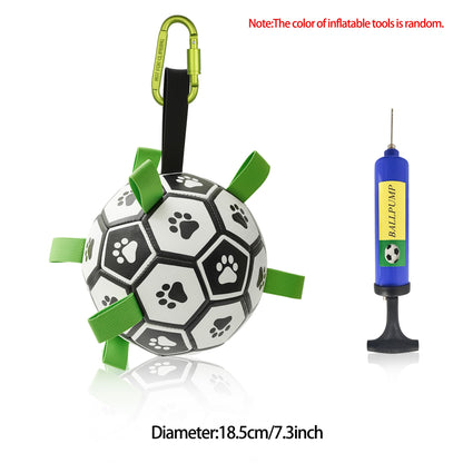 Interactive Dog Football Toy Soccer Ball Inflated Training Toy For Dogs Outdoor Border Collie Balls For Large Dogs Pet Supplies A&S Collection