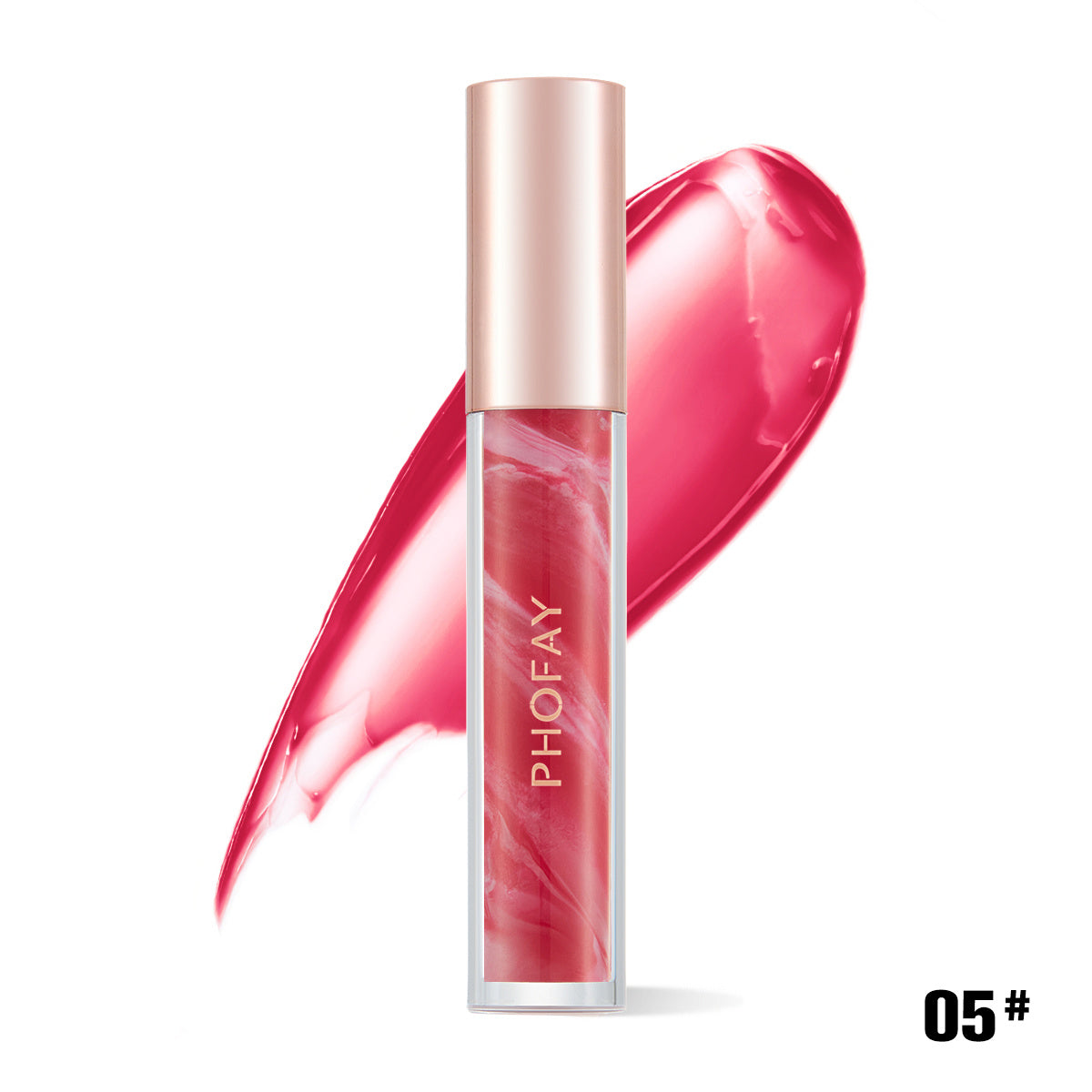 PHOFAY Rose Blooming Hydrating Lip Gloss A&S Collection