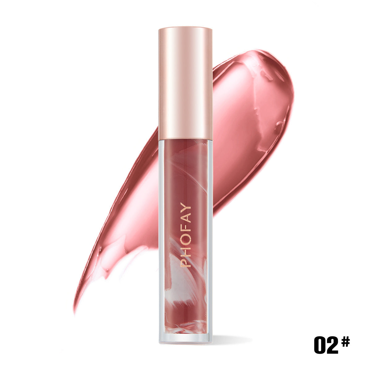 PHOFAY Rose Blooming Hydrating Lip Gloss A&S Collection