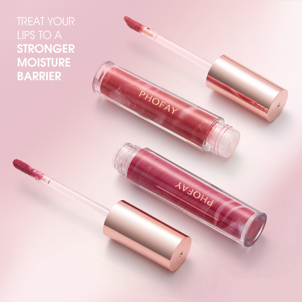 PHOFAY Rose Blooming Hydrating Lip Gloss A&S Collection