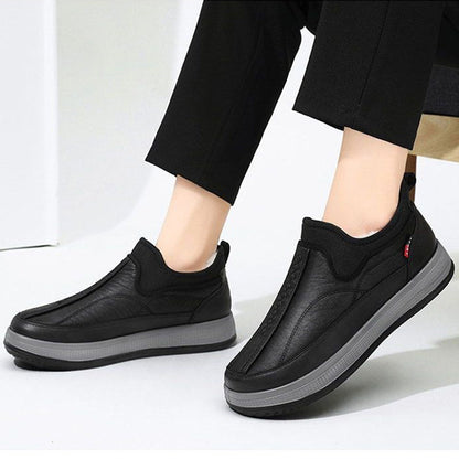 Winter Warm Fleece Snow Boots Round-toed Platform Ankle Boot Fashion Simple Non-slip Flat Cotton Shoes Men A&S Collection