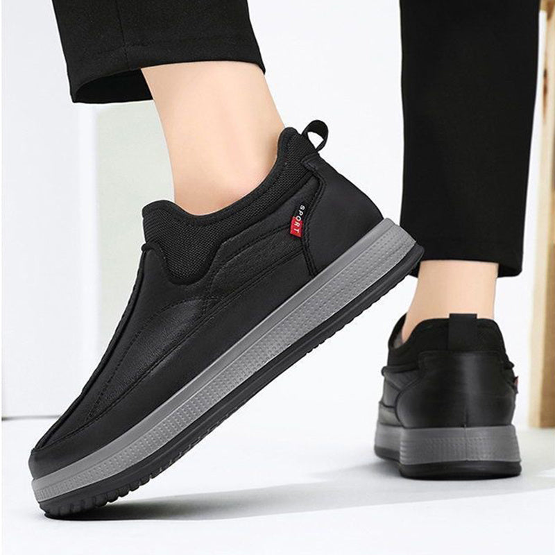 Winter Warm Fleece Snow Boots Round-toed Platform Ankle Boot Fashion Simple Non-slip Flat Cotton Shoes Men A&S Collection
