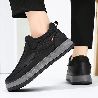 Winter Warm Fleece Snow Boots Round-toed Platform Ankle Boot Fashion Simple Non-slip Flat Cotton Shoes Men A&S Collection