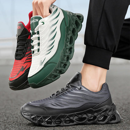 Men's Lace-up Sneakers Thick-soled Daddy Vulcanized Shoes Outdoor Running Sports Casual Shoes A&S Collection