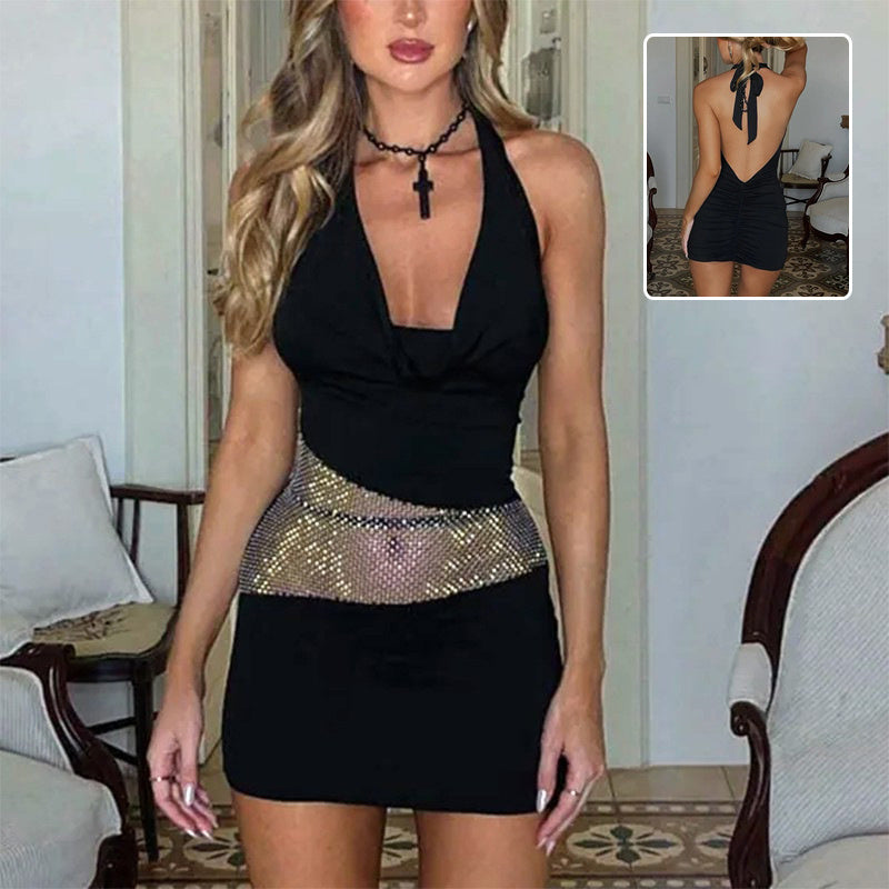 Glam Sequin Halter Dresses - Shop Now CJ