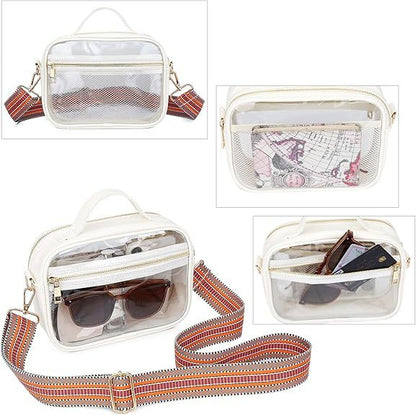 Stylish Clear Crossbody Purses for Women: Chic and Functional Design – Perfect for Events, Everyday Use, and Fashion-Forward Looks CJ