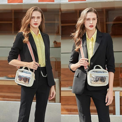 Stylish Clear Crossbody Purses for Women: Chic and Functional Design – Perfect for Events, Everyday Use, and Fashion-Forward Looks CJ