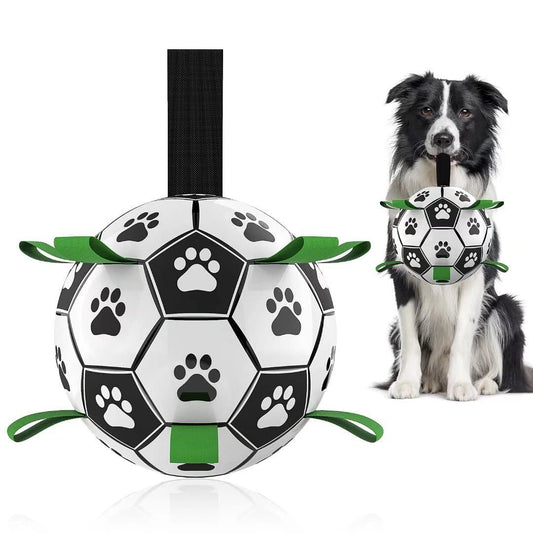 Interactive Dog Football Toy Soccer Ball Inflated Training Toy For Dogs Outdoor Border Collie Balls For Large Dogs Pet Supplies A&S Collection