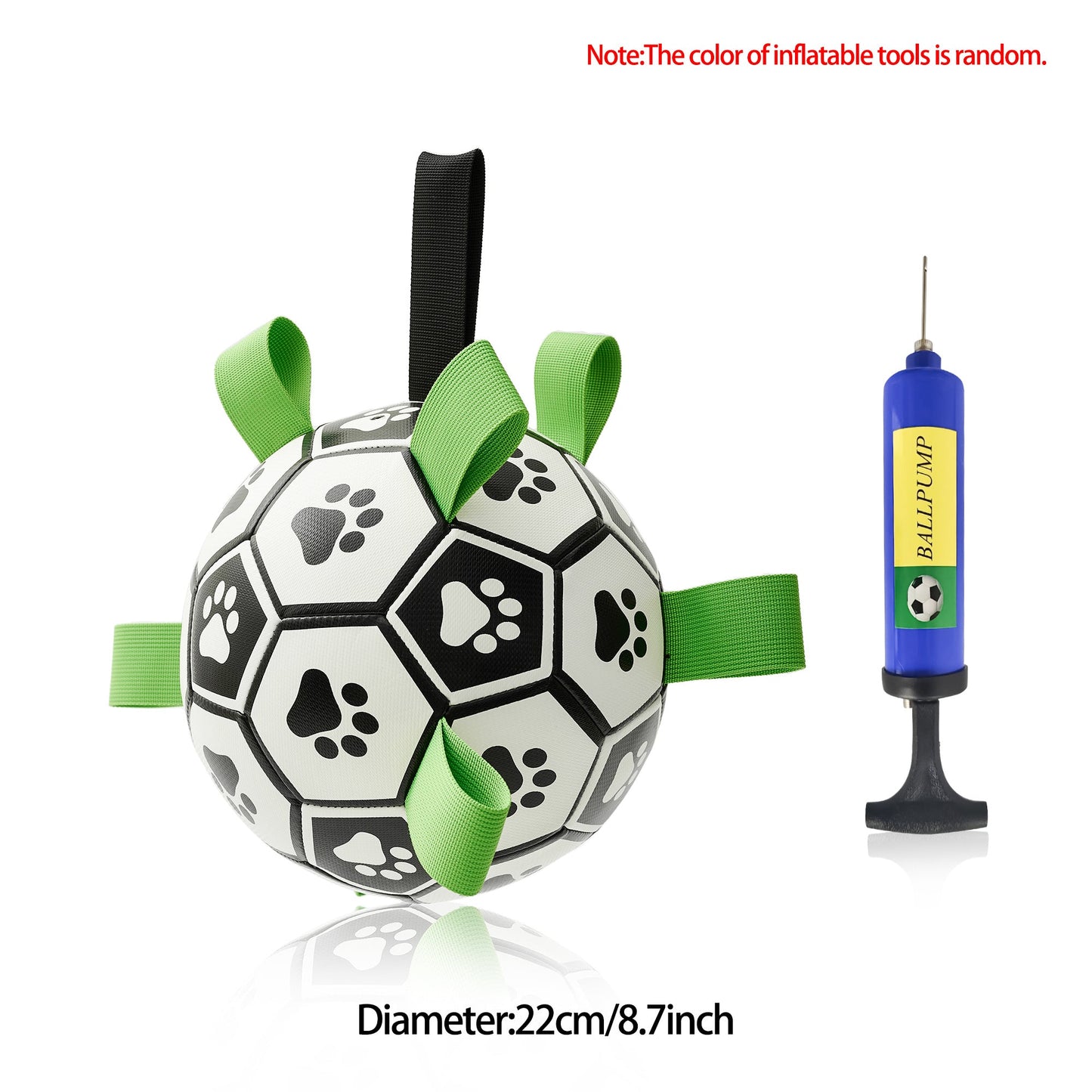 Interactive Dog Football Toy Soccer Ball Inflated Training Toy For Dogs Outdoor Border Collie Balls For Large Dogs Pet Supplies A&S Collection