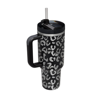 40 Oz Tumbler With Handle Straw Insulated, Stainless Steel Spill Proof Vacuum Coffee Cup Tumbler With Lid Tapered Mug Gifts For Valentine Lover Suitable For Car Gym Office Travel A&S Collection