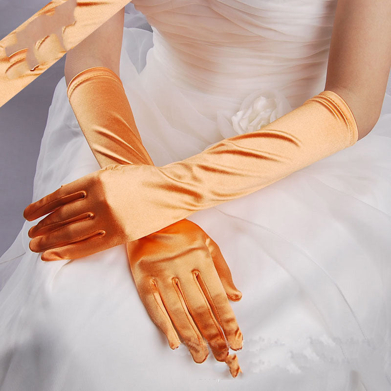 Wedding Dress Gloves Show Banquet CJ