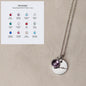 Personalized Name Engraving Necklace Birthstone Pendants Stackable Jewelry Birthday Gift For Women Mom Wife Daughter Friend A&S Collection