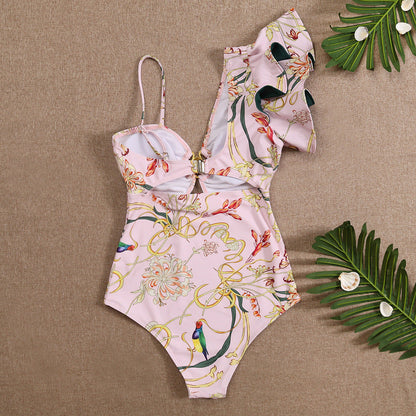 One-piece one shoulder swimsuit A&S Collection