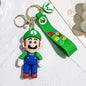 Game Super Mario Bros Keychain Anime Figure Car Decoration Backpack Pendant Accessories Kids Toy Christmas Birthday Gifts gsmFI