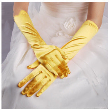 Wedding Dress Gloves Show Banquet CJ