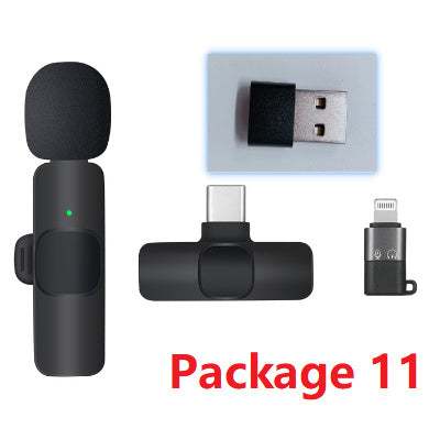 Dual Wireless Lavalier Microphone - Perfect for Outdoor Use with Crystal-Clear Audio CJ