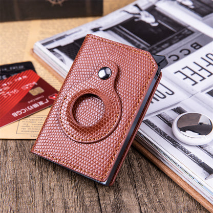 Men's Anti-theft Swipe Card Holder Tracker Hole A&S Collection