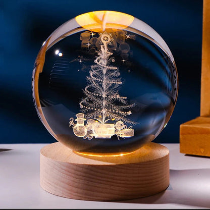 Luminous Starry Sky And Planets Moon Moon Crystal Ball Small Night Lamp Projection Ambience Light Creative Gift New Strange Gift A&S Collection
