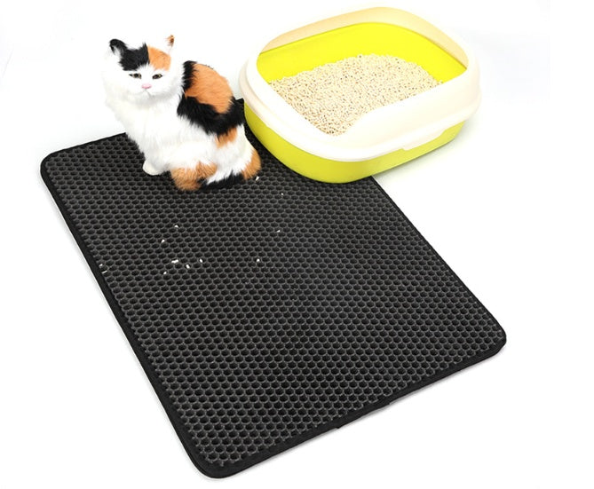 Pet Cat Litter Mat Pet Supplies EVA Double Cat Litter Mat CJ