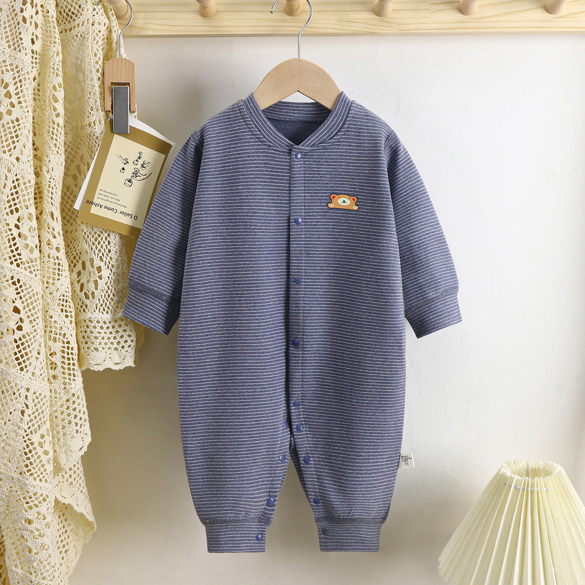 Baby Dralon Jumpsuit Baby Striped Romper A&S Collection